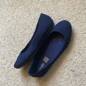 Navy Womens Flats